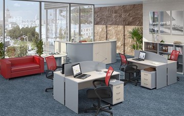 Офисный набор мебели IMAGO - рабочее место, шкафы для документов в Стерлитамаке - предосмотр 1